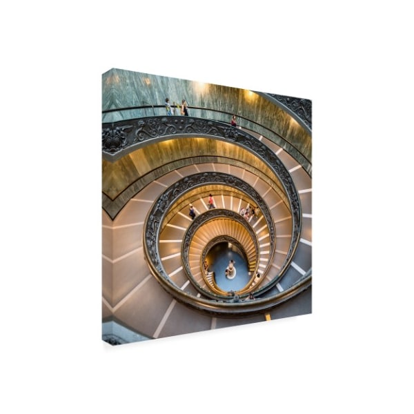 Philippe Hugonnard 'Dolce Vita Rome 3 Spiral Staircase' Canvas Art,14x14